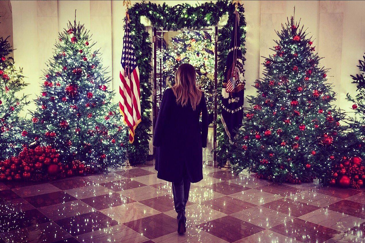 Albero Di Natale Washington.Gallery E Tempo Di Natale Melania Trump Apre Le Porte Della Casa Bianca